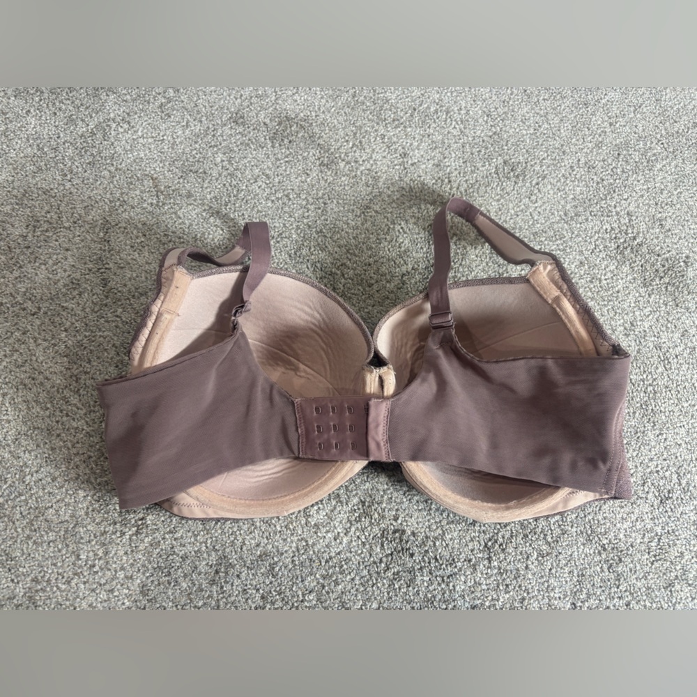 Soma Bra 36DD French Mauve Stunning Support Geo Lace Full Coverage Underwire - Picture 3 of 4